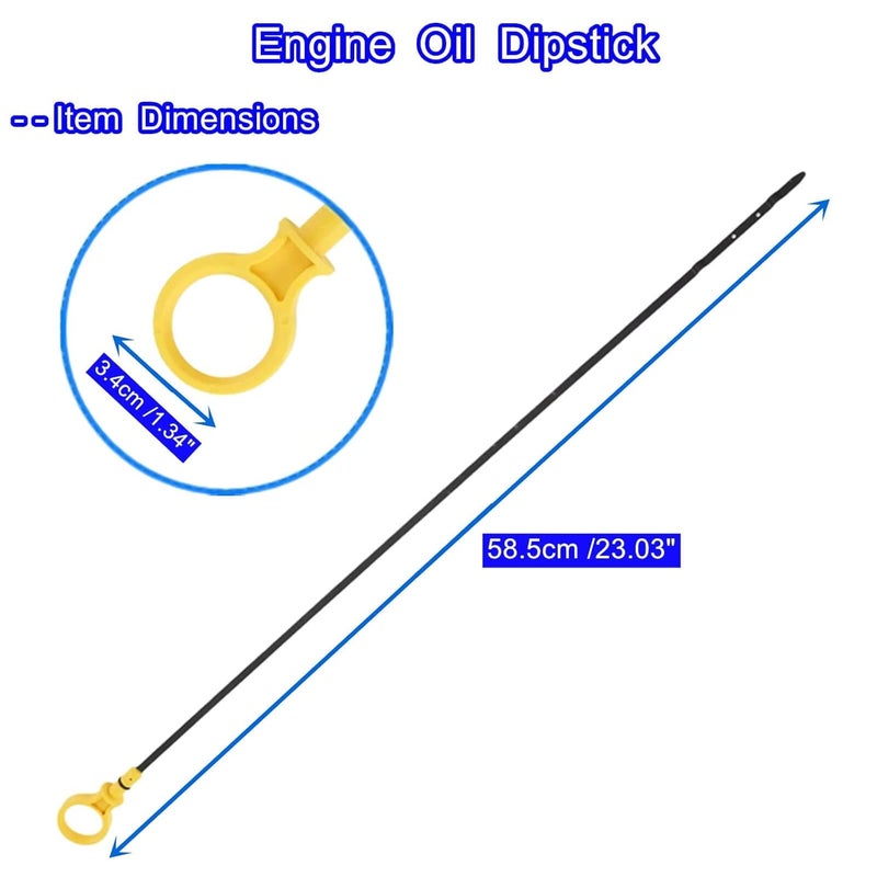 LDCRE مقياس زيت المحرك، يناسب فورد إيدج، إكسبلورر، فليكس، لينكولن MKS/MKT/MKX/MKZ، فيusion، توريز، ميركوري ميلان/سابيل - استبدال مجموعة مؤشر مستوى الزيت، OE 917-369 BA5Z6750A BA5Z-6750-A - Image 4